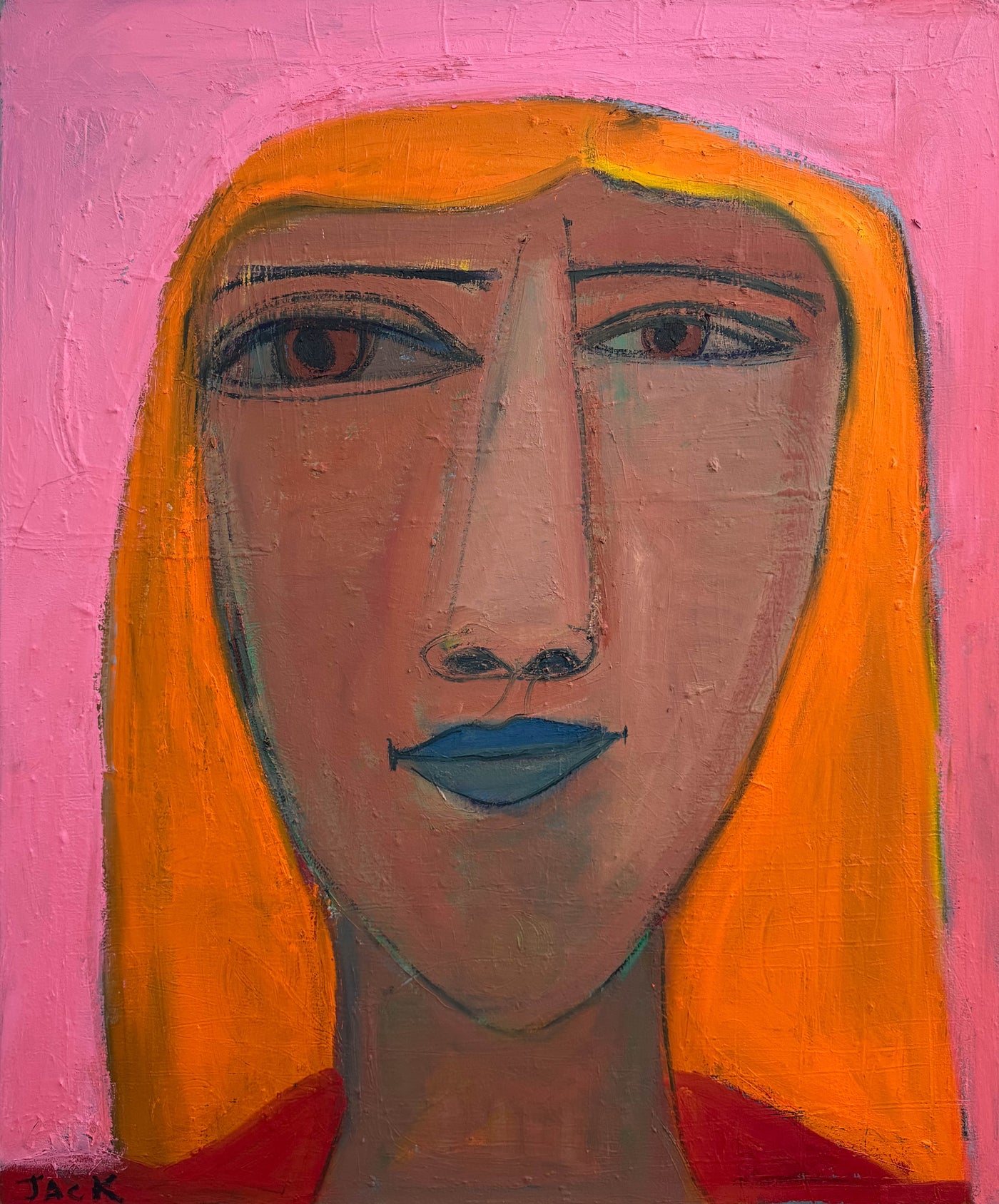 "Woman with orange hair" | Merritt Gallery
